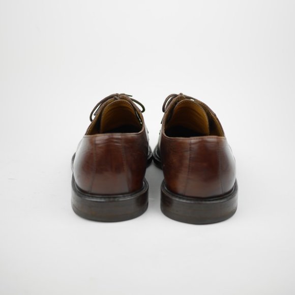 JOHNSTON & MURPHY Men\'s 10 - Brown leather Oxford Dress Shoes cap toe business main image 11